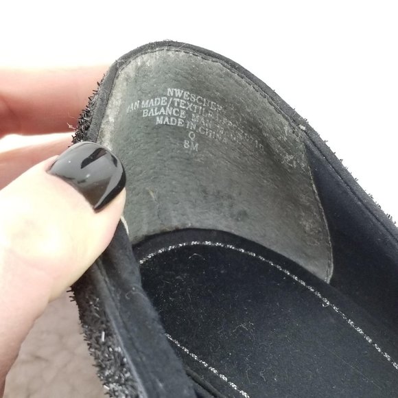 NINE WEST Womens sz 8《265》glitter peep toe pumps - Picture 9 of 9